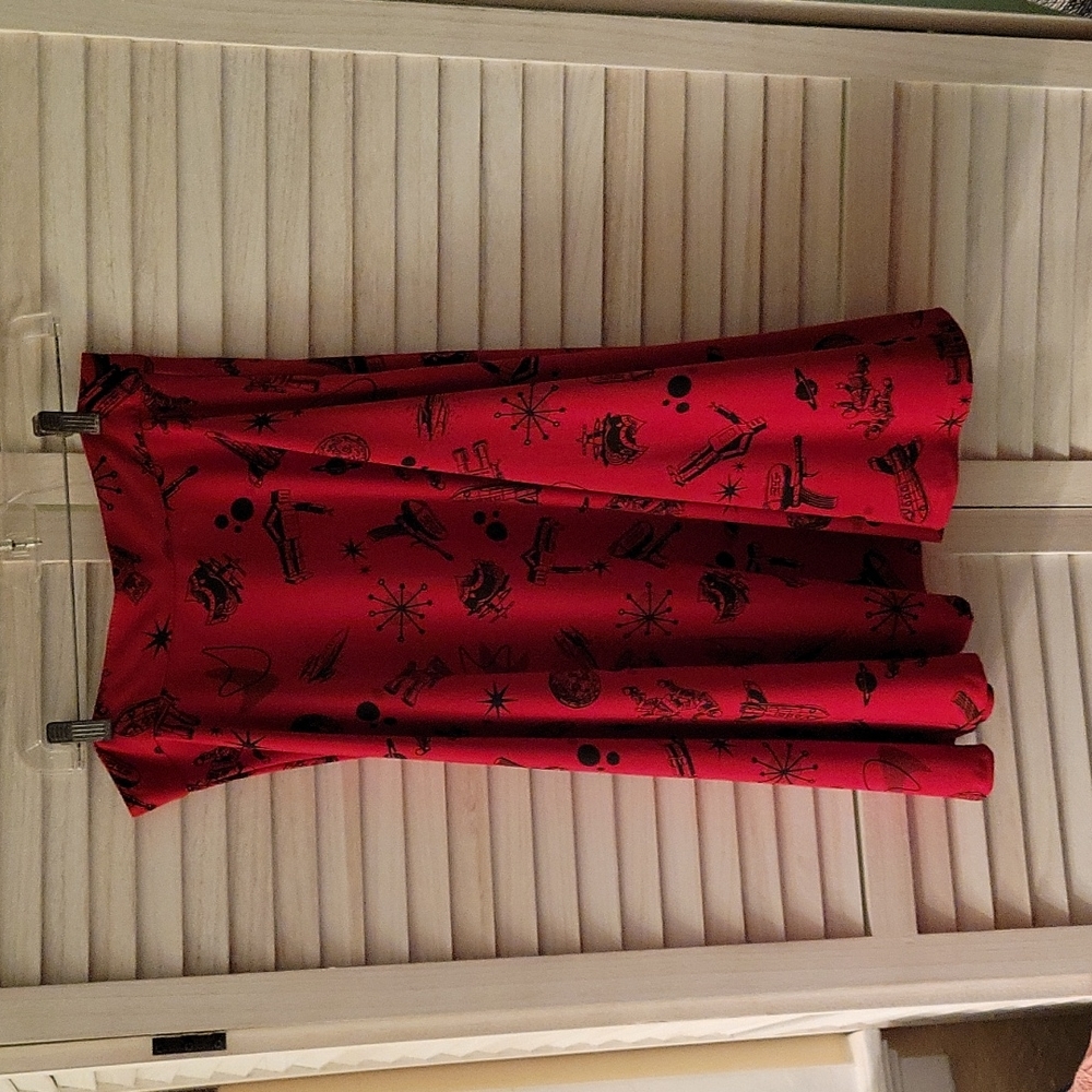 Red and black Rock Steady skirt size L